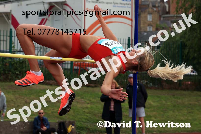Womens Heptathlon High Jump, 2024 EAP International Combined events, Hewcham, Northumberland.  Photo: David T. Hewitson/Sports for All Pics